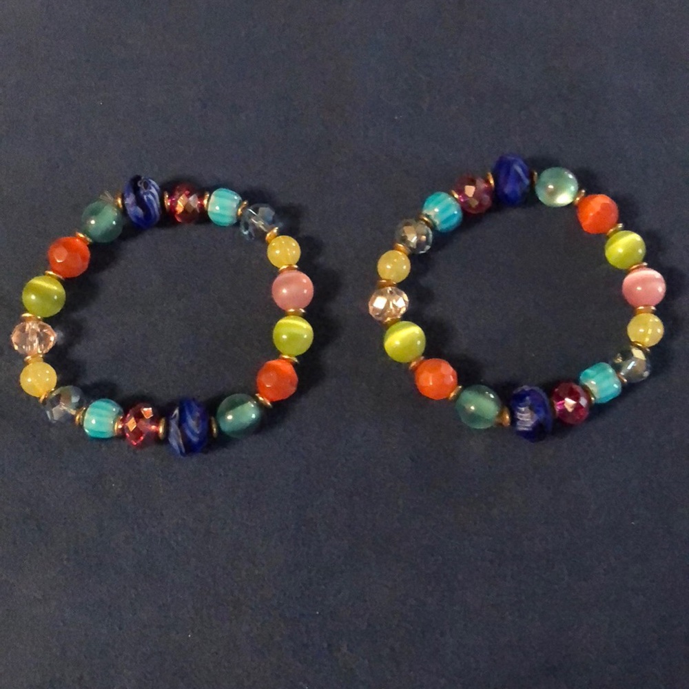 Two multi-colored bracelets.. - Picture 2 of 4